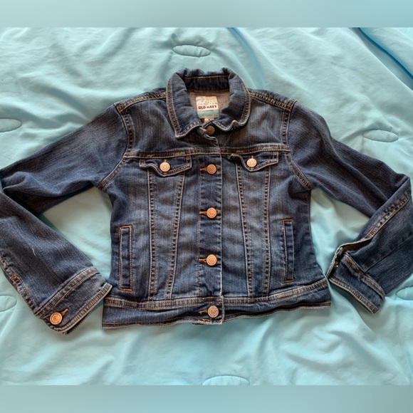 Vintage distressed old navy  Y2K denim jacket size medium - Picture 2 of 8